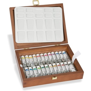 image:imageSchmincke  HORADAM AQUARELL color box basic assortment 12 x 5 ml tubes 74112097 metal box painting set finest premium watercolors017 Fl Oz Pack of 24